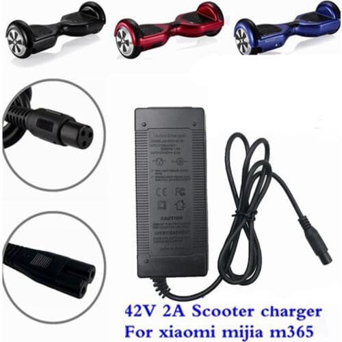 36V 2A Electric Bike Lithium Battery Charger for 42V 2A Xiaomi M365 Electric Scooter Charger Hoverboard Balance Wheel Charger