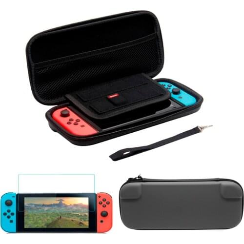 Travel Storage Hard bag EVA Travel Carrying Pouch Cover Protective Case for Nintend Switch NS Nintendo Switch Screen Film