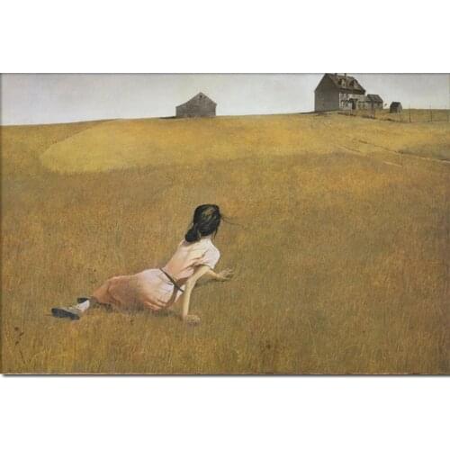 Famous Modern art landscape Christinas World by Andrew Wyeth painting on canvas High quality 100%handmade