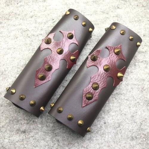 1 Pair Universal PU Leather 39-41MM Motorcycle Front Fork Cover With Red Cross Protector For Cafe Racer Harley Davidson Triumph