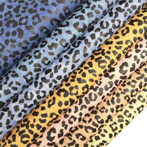 1PC 21X29CM Leopard Printed Synthetic Leather Fabric Leather Sheets, PU Leather For Making Bows LEOsyntheticoDIY R324