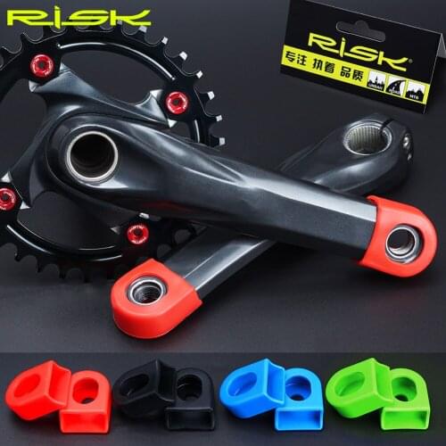 2pcs Silicone Bicycle Crank Arm Boots Protectors Covers MTB Road Bike Crankset Protective Case Sleeve Parts Cycling Accessories