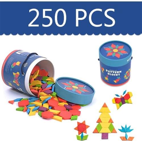 250 Pcs High-end Kids Wooden Jigsaw Puzzle Toys Education DIY Stereo Puzzle Games Education Developing Puzzle Wood Toys Gifts