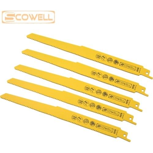 30% Off 100pcs 9 inch 10/14TPI Variable Teeth Reciprocating Saw Blades Bi-metal M42 Cobalt 8% Demolition Sabre Saw Blades