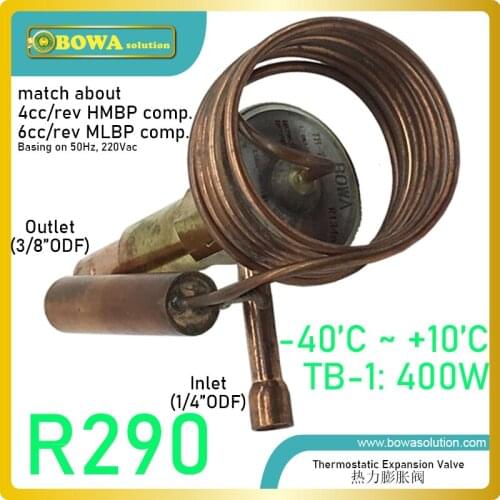 520W R290 TEV makes refrigerant in the evaporator vaporize and avoid the liquid refrigerant particles going to the compressor