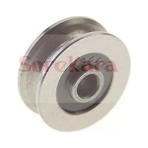 5*17*8mm U Groove width 5mm Guide Pulley Sheave Sealed Rail Ball Bearing