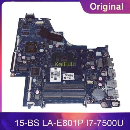 924759-601 924759-001 For HP Pavilion 15-BS Laptop Motherboard CSL50/CSL52 LA-E801P I7-7500U CPU 4GB