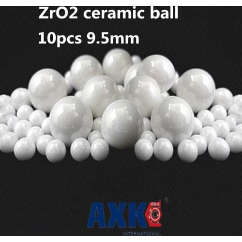 Free Shipping 10pcs 9.5mm 9.5 Zro2 Ceramic Balls Zirconia Balls Used In Bearing/pump/linear Slider/valvs Balls G10