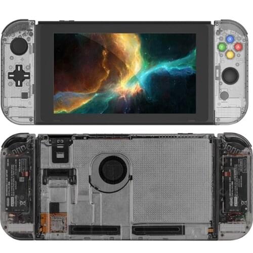 Case For Switch Console LR Controller DIY One Set Joycon Shell Case With Back Protector