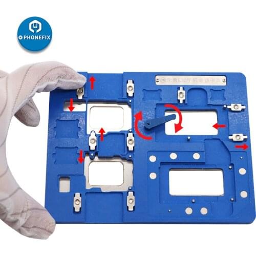 3 IN 1MiJing K30 PCB Fixture for iPhone 11Pro Max Motherboard Clamp BGA Soldering Repair Reballing Platform Tin Planting Fixture