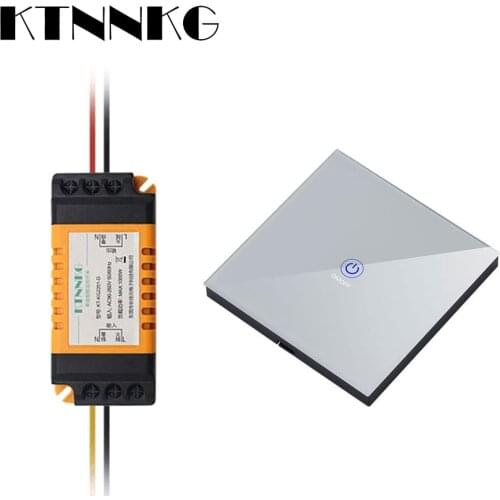 KTNNKG 1/2/3 gang 433Mhz smart push Wireless Switch Light RF Remote Control 110V 220V Receiver with Tactile RF Ceiling Lamp