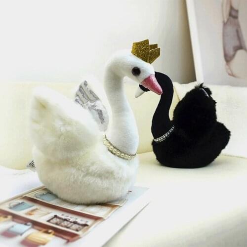 Cute White Swan Plush Toy Doll Ragdoll Comfort Doll for Kids childrens room decoration Baby Stuffed Toy