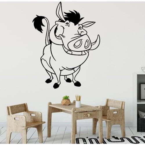 Lion King Wall Sticker Nusery Children Room Vinyl Wall Decals Ornament For School Classroom Wall Window Door Art Murals Y441
