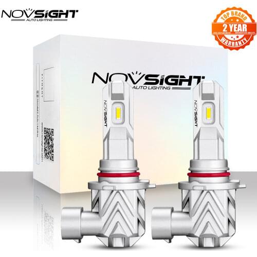 NOVSIGHT 1:1 Mini Size Fog Light Bulbs H11 H8 H9 9005 HB3 9006 HB4 Car Bulb 50W 10000LM 6000K Led Fog Lamp Auto Accessories