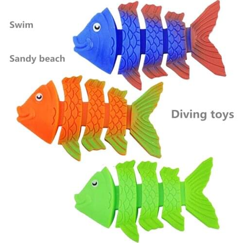 New 3PC/Set of Fishbone Diving Toys Summer Parent-child Bathing Game Swimming Pool Toys Fun Childrens Amusement Toys