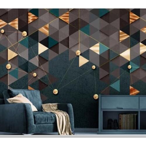 Papel de pareder geometric lines modern abstract 3d wallpaper living room TV sofa wall bedroom wall papers home decor bar mural