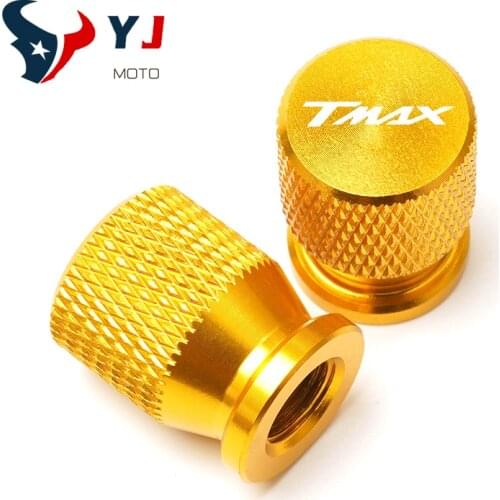 One Pair Motorcycle Aluminum Wheel Tire Valve caps For YAMAHA TMAX 530 SX/DX T-MAX TMAX 500 530 560 Tech Max 2019 2020 all year