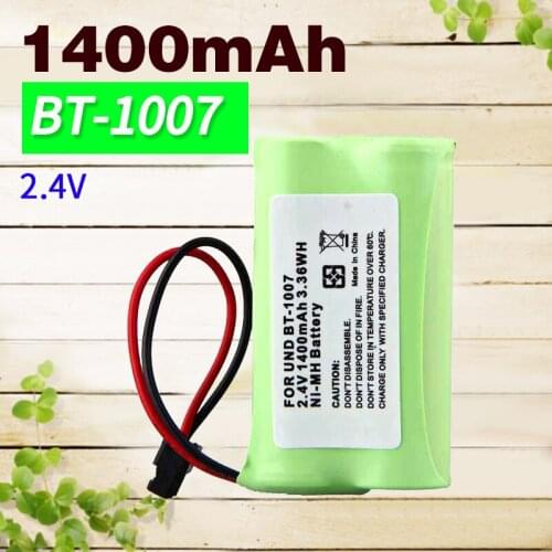 Apexway NI-MH Rechargeable Cordless Phone Battery 1400mAh 2.4V BT-1007 BT-1015 for Uniden DCX150 DECT1500 Unbranded/Generic