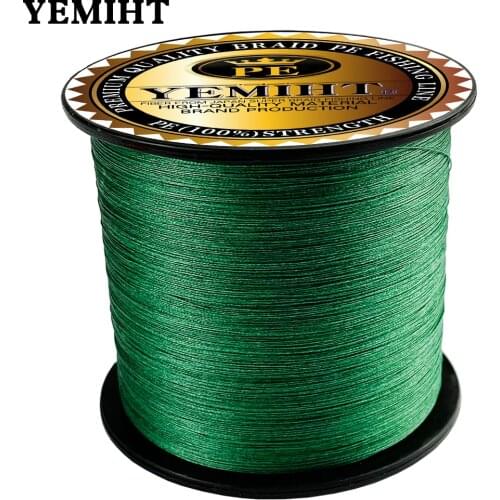 YEMIHT PE Braided Fishing Line 300M 500M 1000M Multifilament Fishing Line for Carp Fishing Wire