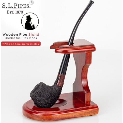 ▂ξ Smoker Vertical Type Wood Tobacco Pipe Stand Rack Holder For 1 Tobacco Smoking Pipes, Handmade from Rosewood Freeshipping