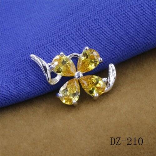 WALERV Windmill Shape Pendant Fashion Jewelry Charm Yellow Crystal Color Zircon Stone Wedding Pendant Women Girl Gift