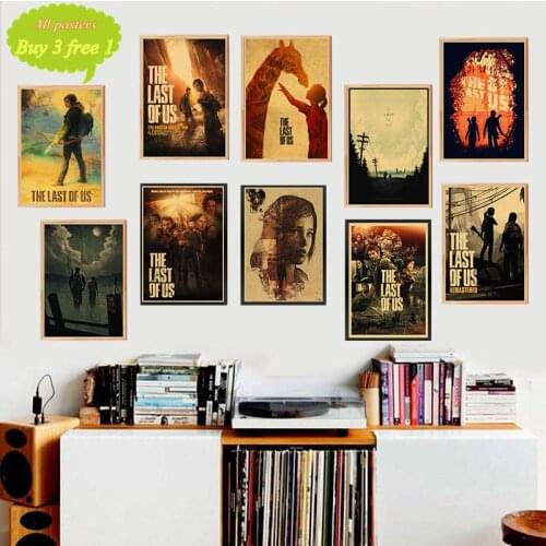 The Last of Us Kraft Game Poster Home Furnishing decoration Drawing core Wall stickers
