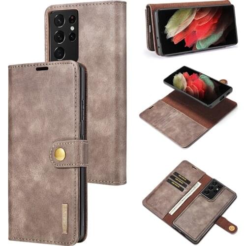 Luxury Case For Samsung Galaxy A51 A71 A50 A70 S10 S20 S21 Note20 Ultra Note20 S9 S8 Plus Leather Magnetic Flip Detachable Cover
