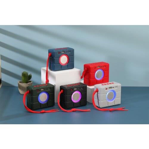 TG311 Newest Portable Bluetooth 5.0 1200 mAh Fashion Colorful Loud Speaker Wireless IPX5 Waterproof TWS U Disk TF Card FM Radio