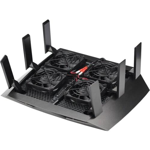 7cm 70mm USB 5V 2/4 fan combined router cooler with grille is suitable for rt-ac5300 R7900 R8000 AC5300 cooling