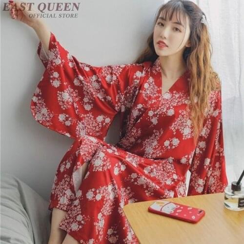 Japanese kimono traditional Asia & Pacific Islands Clothing v-neck loose casual clothing for women kimono women 2018 AA3626 Y a