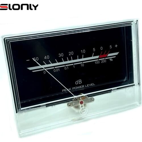 1pcs-6pcs P-134 Golden Voice Audio VU Meter Amplifier Power Discharge Flat Level After Stage DB head Meter with Backlight