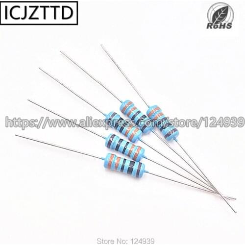 10pcs 0.5W 1% 1/2W 1% 1W 1% Mental Film Resistor 6K8 7.5K 7K5 8.2K 8K2 9.1K 9K1 10K 12K 15K 18K 20K 22K 24K 27K 30K 33K 36K 39K