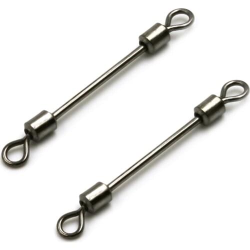 100 pieces/lot Rolling swivel with Lead piece seat swivels fishing tackle fishing connector fishing swivels