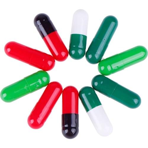 1000pcs Empty Pill Holder Empty Hard Gelatin Capsules (Joined Or Seperated Capsules Available!) All Kinds Of Colored Pill Case