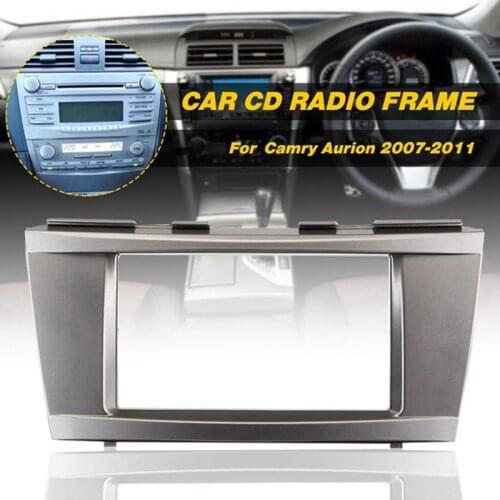 Car Stereo Radio DVD Panel Audio Mount Fascia Kit for Toyota Camry Aurion 2007-2011 DVD Refitting Frame Dash Kit
