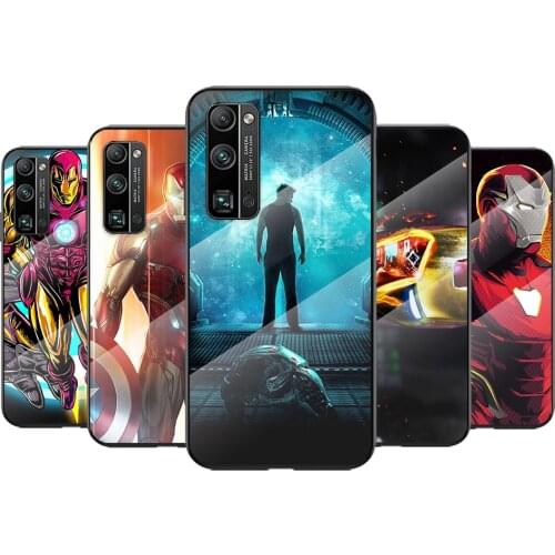 Tempered Glass Cover Cool Iron Man Art For Huawei Honor 30 20 10 9X 8X Pro Plus Lite Shockproof Shell Phone Case