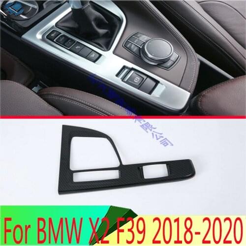 For BMW X2 F39 2018 2019 Gear Shift Panel Center Console Cover Trim Frame Car Styling Sticker