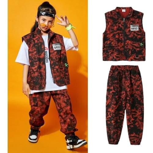 ChildrenS Hip-Hop Clothes Jazz Dance Costumes For Girls Catwalk Black Skirt Suit Jazz Street Dance Clothes Stage Outfits DN7175