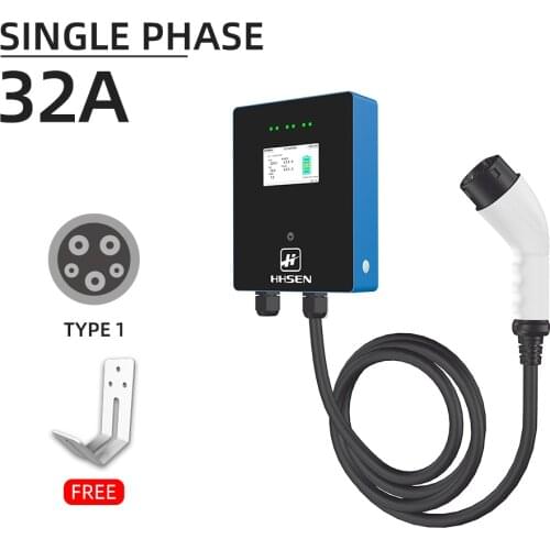 EV Charging j1772 type1 wallbox Station 32 Amp Electric Vehicle Charger EVSE 7.68kw Compatible for All Electric EV Cars 240V