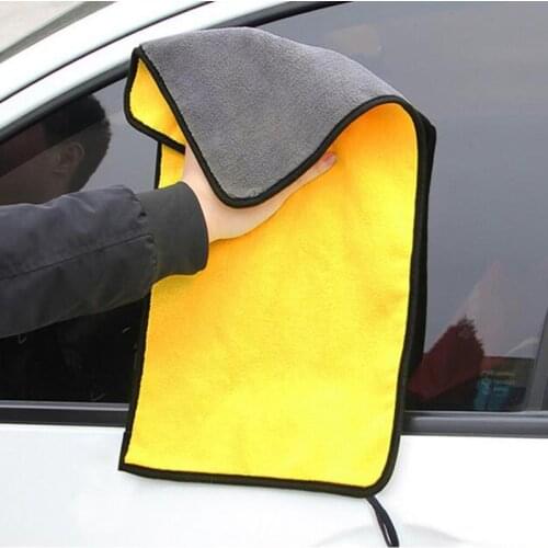 Car Microfiber Towel Car Body Glass Cleaning Drying Cloth Household Auto Detailing Washing Thicken Towels 30/40/60cm