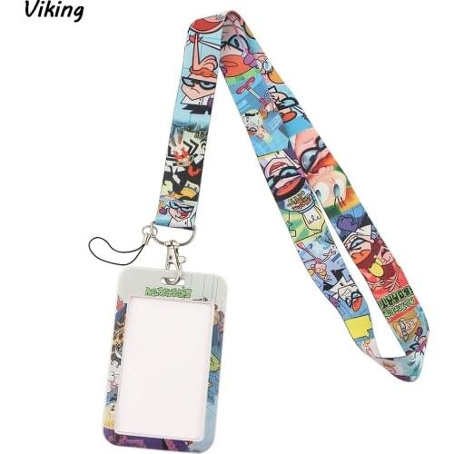 G1826 Cartoon Card Holder ID Holder Bus Card Holder Staff Card With Lanyard For Kid Gift