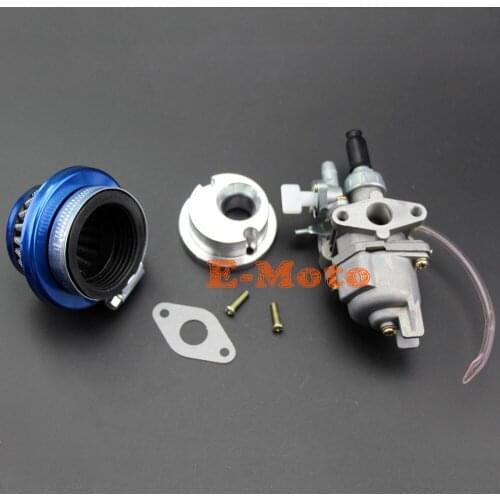 Carby Carburetor Air Filter Adaptor For 2 Stroke 47cc 49cc Mini Moto Pocket Quad Dirt Bike ATV