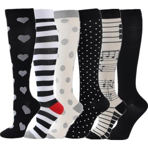 Compression Stocking Women Men Animal Running Sport Socks Varicose Veins Blood Circulation Pressure Edema Compression Socks