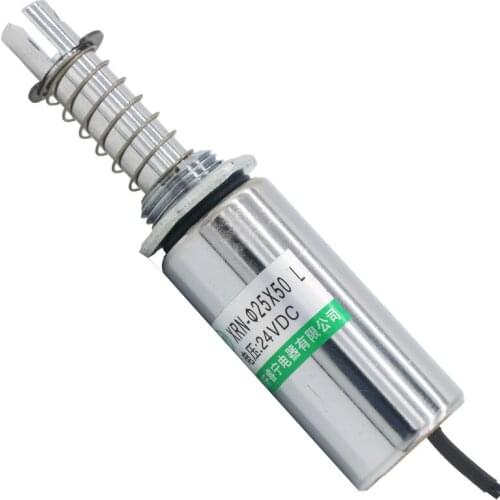 Round Tube Pull Solenoid Cylindrical DC Electromagnet XRN-25X50L Can Be Customized