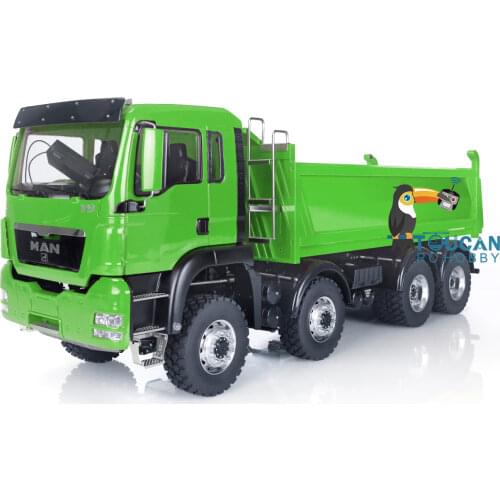 LESU RC 1/14 Painted Model 8*8 Hydraulic Dumper MAN Truck Sound Motor ESC Servo THZH0484-SMT2