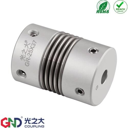 Metal Bellows Coupling GR High Quality Aluminum Mateial for Hardware CNC Machine D40 L51