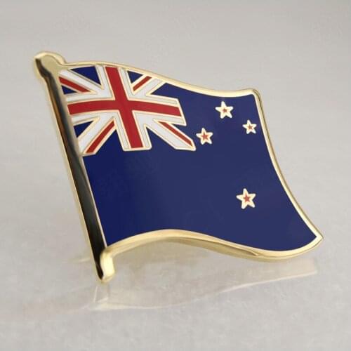 Soft Enamel New Zealand Flag Lapel Pins