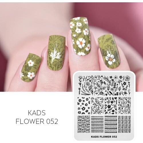 Nail Art Stamp Stamping Flower Flories Pattern Design Nail Art Image Plate Stainless Steel Nail Template Manicure Stencil Tools