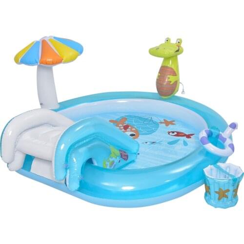 Inflatable Swimming Pool Crocodile Water Slide Inflatable Pool Paddling Pool Family Pool Ocean Ball Pool Inflatable Game Center