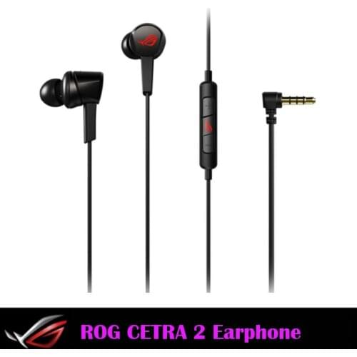 Official Original New ASUS ROG Cetra 2 Earphone for Rog Phone 5/3/2 Gaming Headset Reduction Surround 7.1 Sound Effect 3.5mm